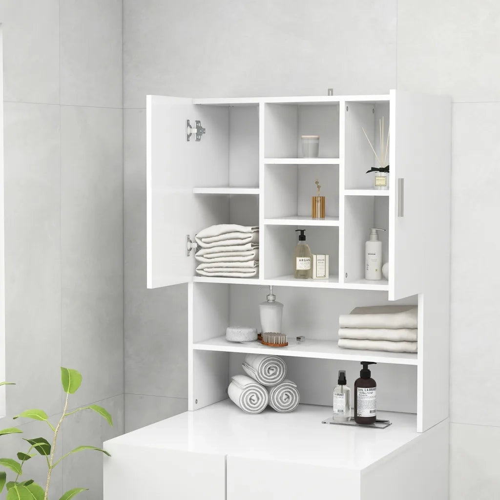 Mobile per Lavatrice Bianco 70,5x25,5x90 cm 808386