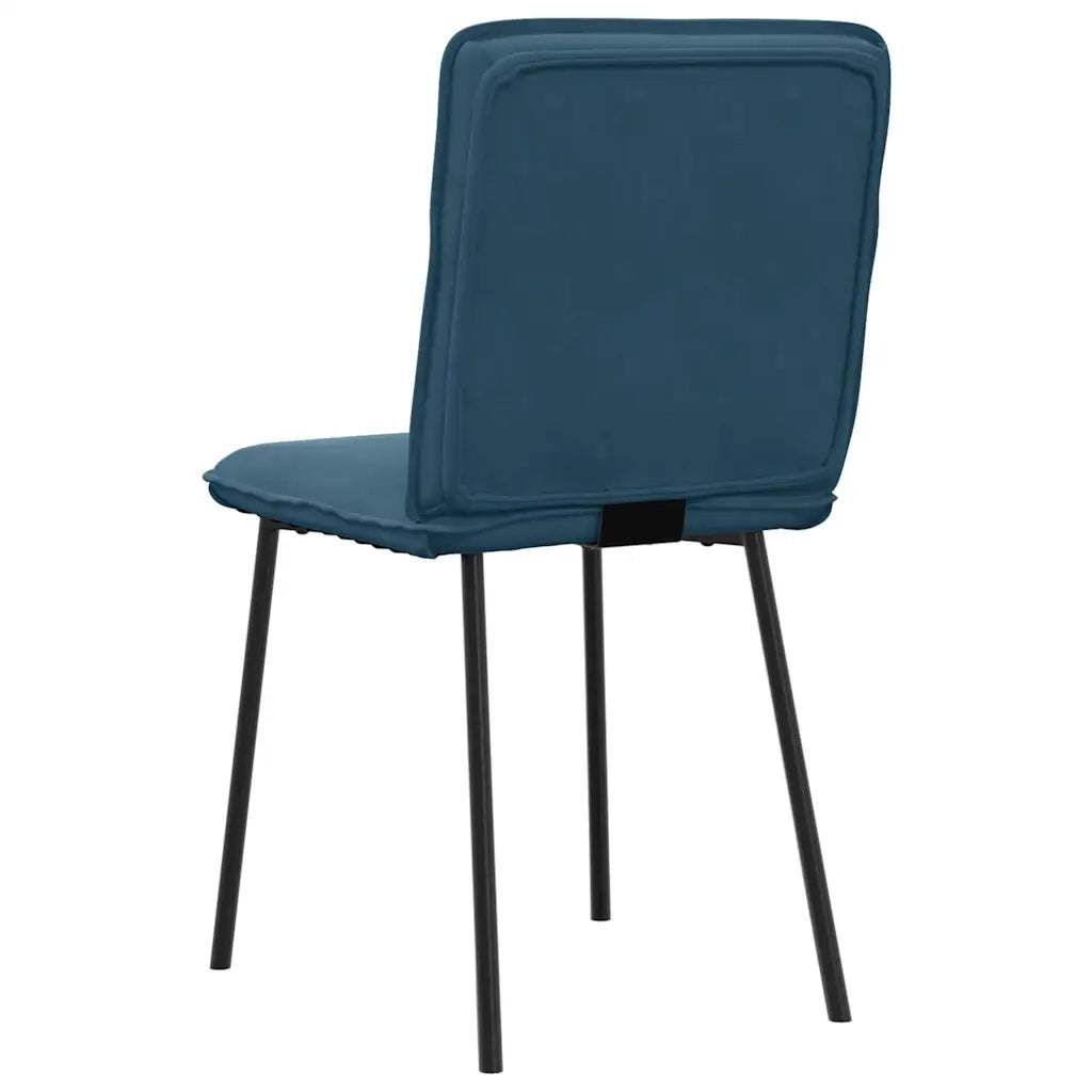 Sedie da Pranzo 6 pz Blu in Velluto 3315589