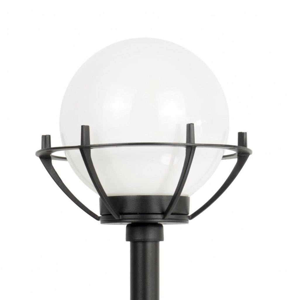 Lampione giardino 152cm sfera 20cm E27 nero IP43 SU-MA