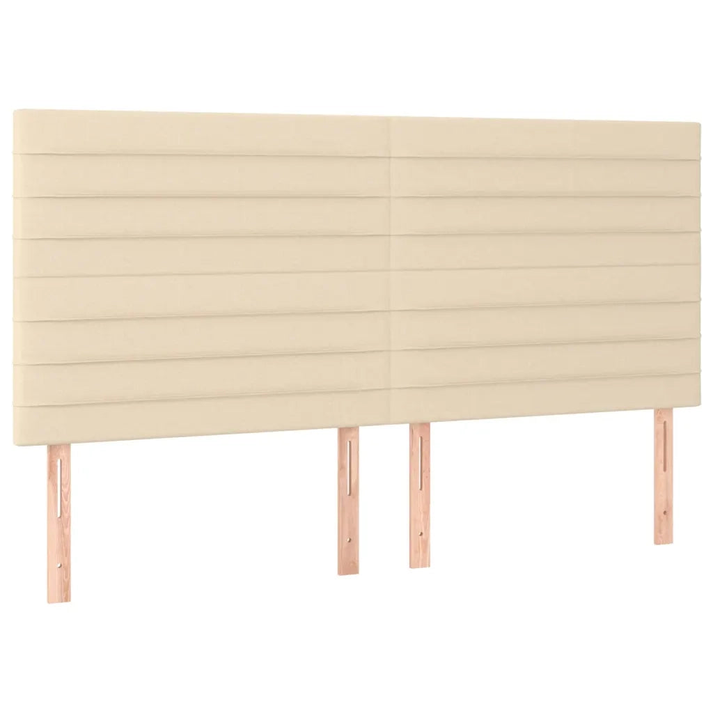 Letto a Molle Materasso e LED bianco 200x200cm in Tessuto