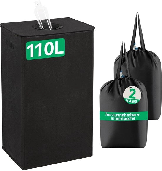 Raccolta rifiuti per bottiglie - 110 litri - spazialmente efficiente - sostenibile