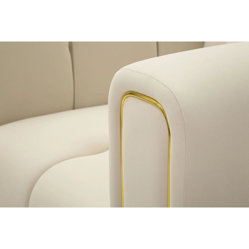Poltrona VKH322, Beige, Legno, 81x97x71 cm