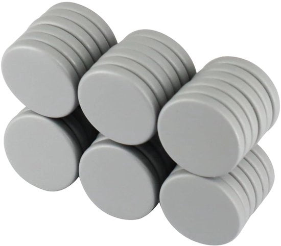 Magneti Neodymium - Forti e Versatili - Set da 36 - Grigio