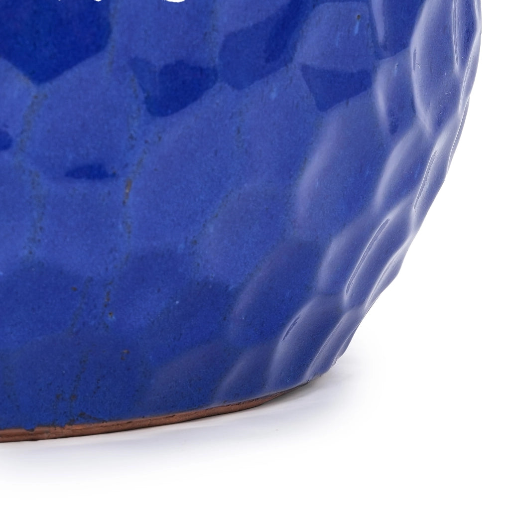 VASO DA FIORE Set da 3 pezzi in ceramica, Blu antico