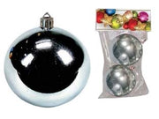 SFERE LISCE COLORE ARGENTO  mm.80 in confezione da 2 pezzi
