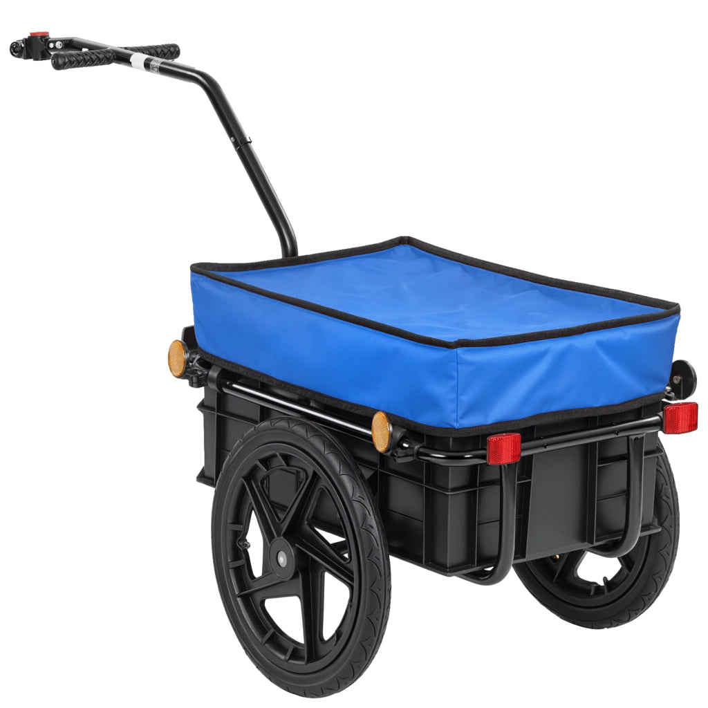 Rimorchio per Bicicletta ¨C Minimal ¨C Blu 144x59x80 cm
