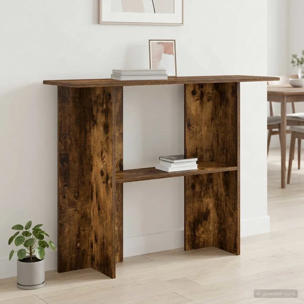 Tavolo consolle Rovere Fumo 100 x 30 x 75 cm 8001179