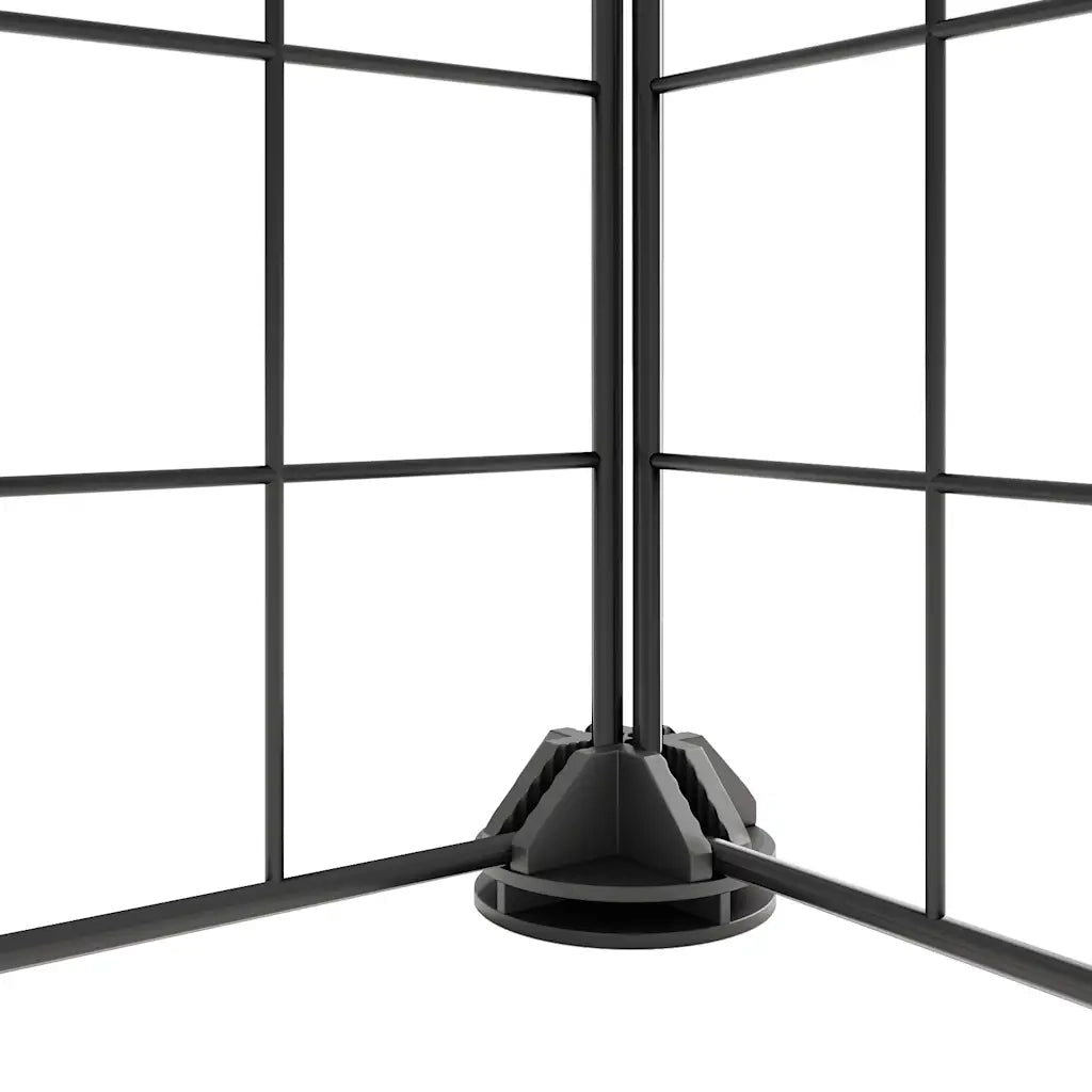 Gabbia per Animali 36 Pannelli con Porta Nera 35x35 cm Acciaio CFW8968142