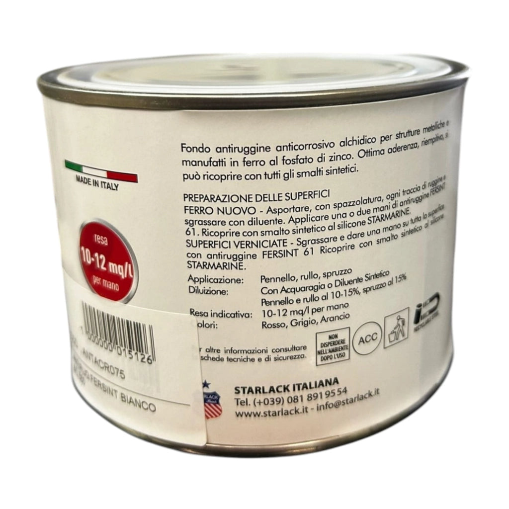 SMALTO FERSINT 61 ANTIRUGGINE SINTETICA ROSSO  500ML