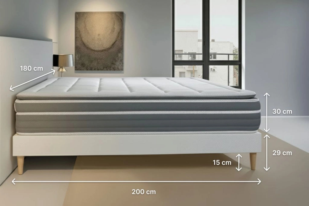 Set materasso e base 180x200 cm - Trente PLUS