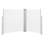 Tenda da Sole | Tenda parasole Due Lati Retrattile per Patio 170x600 cm Crema