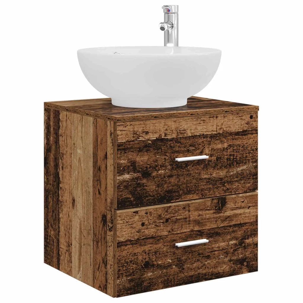 Mobile Lavabo da Parete Legno antico 49,5 x 44,5 x 66,5 cm 890308