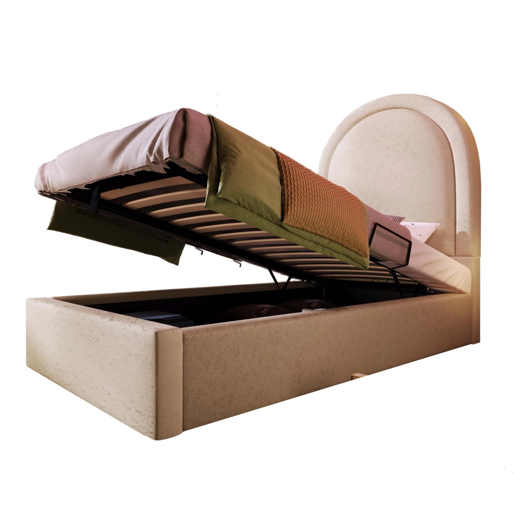 letto singolo pu beige 90 x 200 cm
