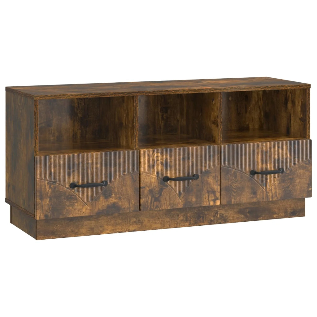 Mobile TV Rovere Fumo 102 x 34,5 x 47 cm Legno ingegnerizzato 895370