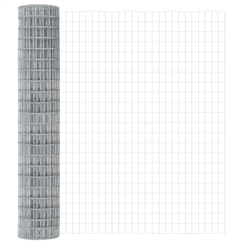 Recinzione con Posto Argento 1,6 x 10 m Acciaio 3350731