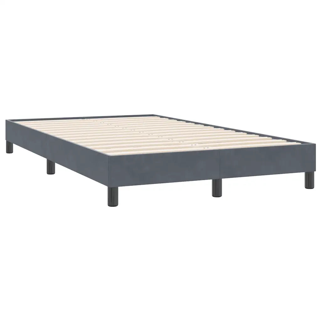 Giroletto senza Materasso Grigio Scuro 120x220 cm Velluto 4101398
