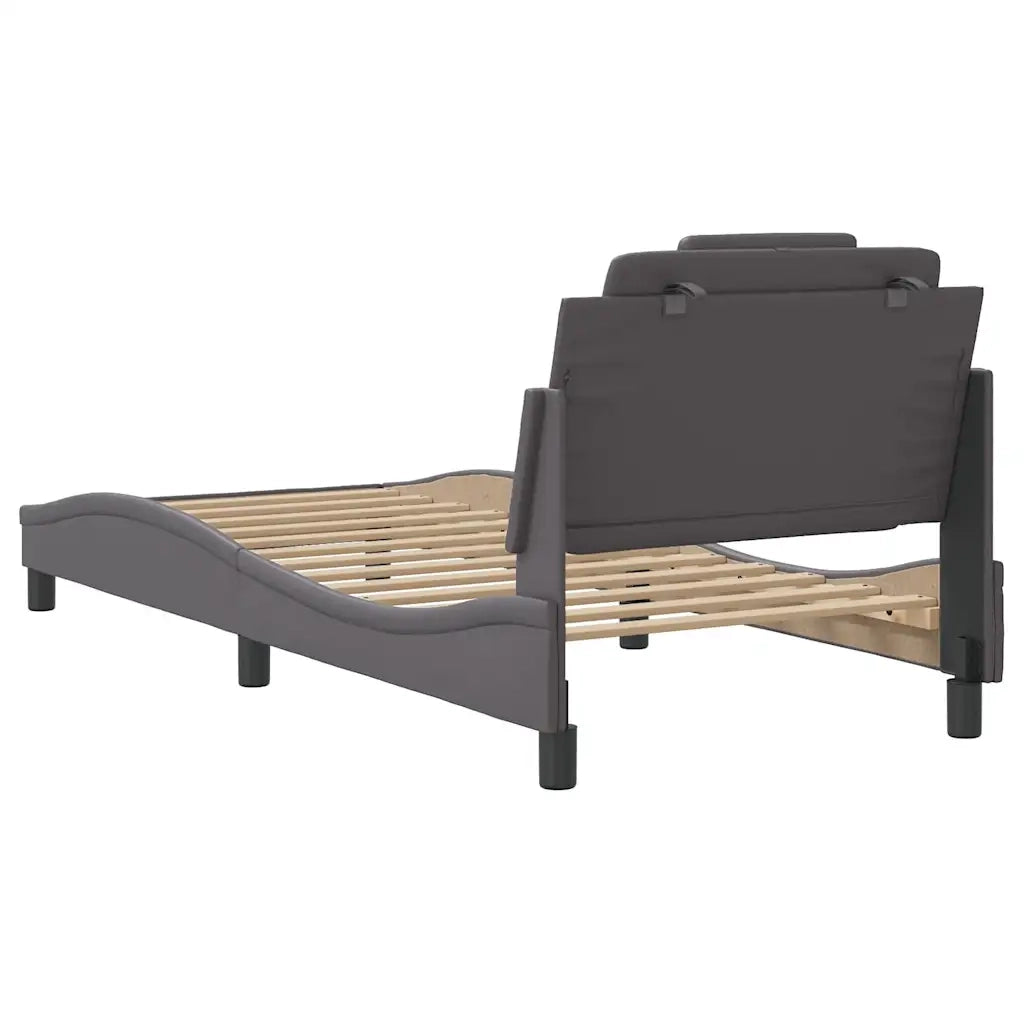 Giroletto Viana senza Materasso Crema 80x200 cm in Similpelle