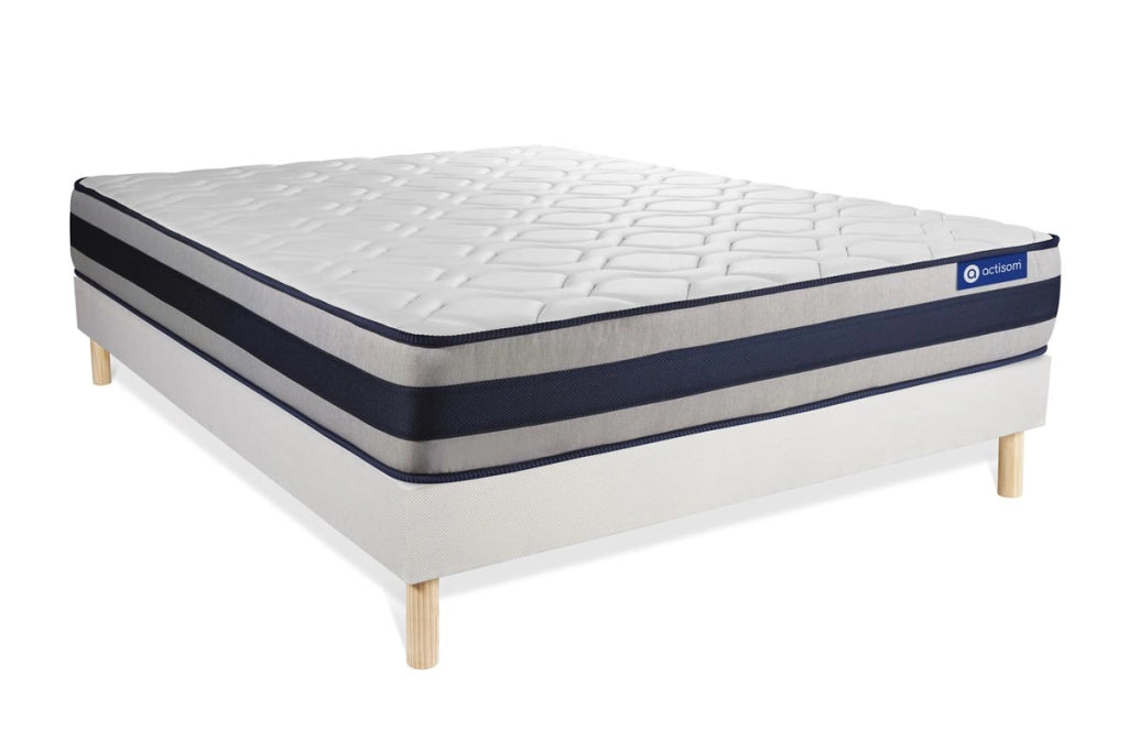 Kit rete e materasso Actiflex ergo 135x190cm - Spessore : 24cm - Molle insacchettate e memory foam - rigido