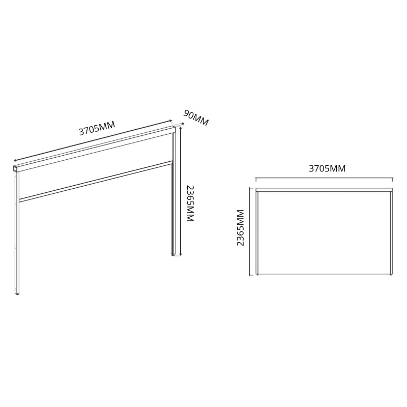 Tenda laterale 4M OMBREA VS - Bianco