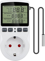 Regolatore di temperatura digitale, termistore ABS bianco