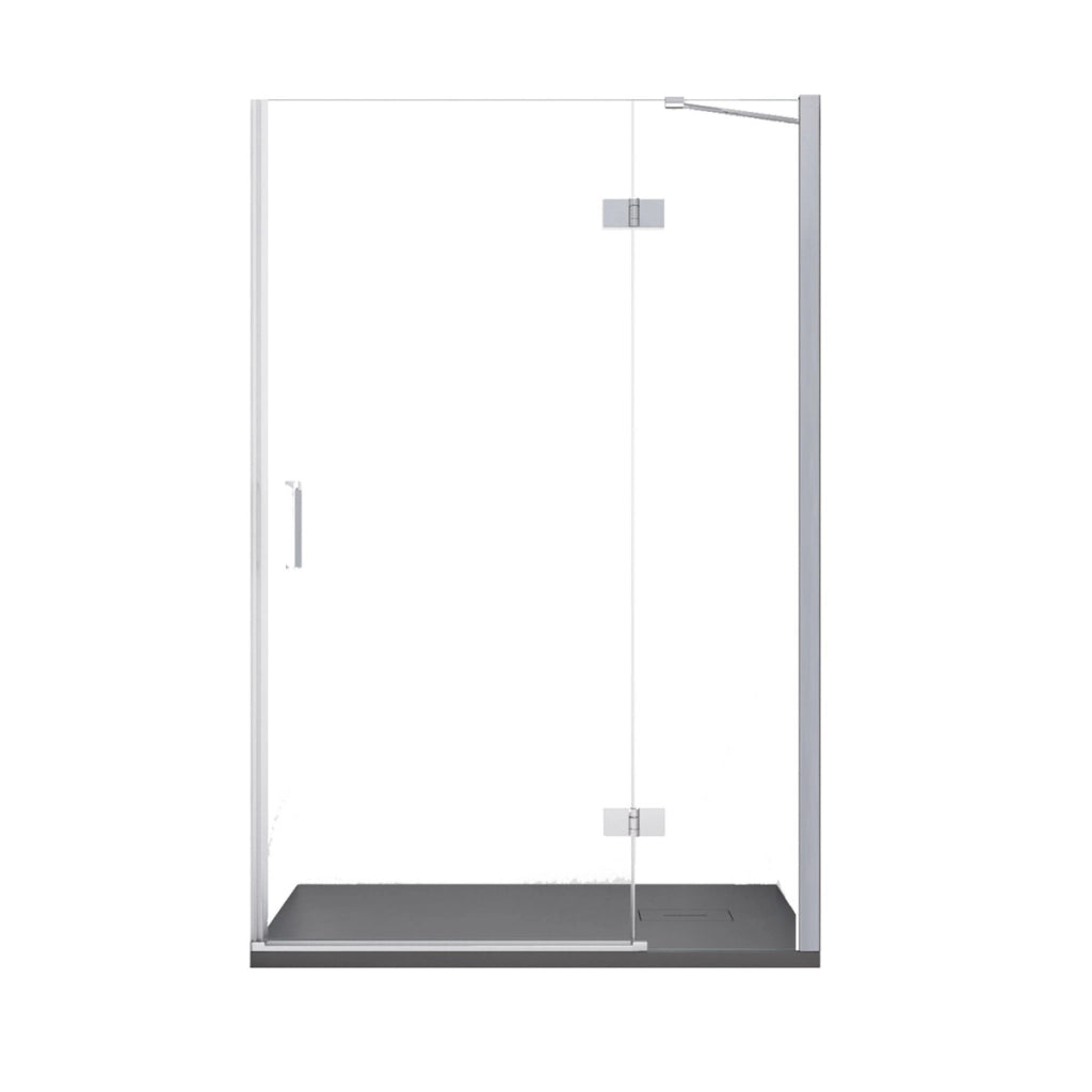 Porta doccia nicchia battente trasparente 8mm h195cm regina, misura 130