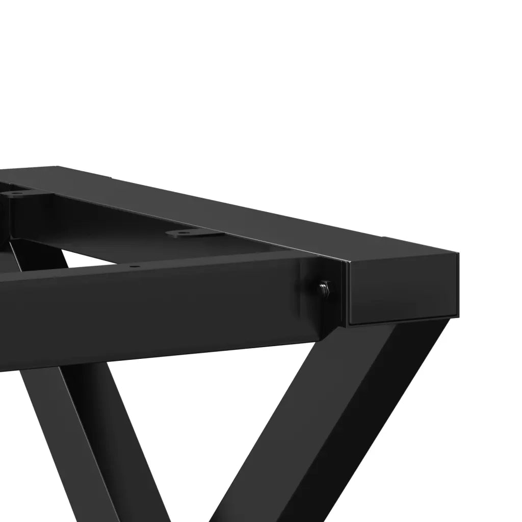 Telaio Gambe a X per Tavolino da Salotto 60x40x38 cm in Acciaio 357896
