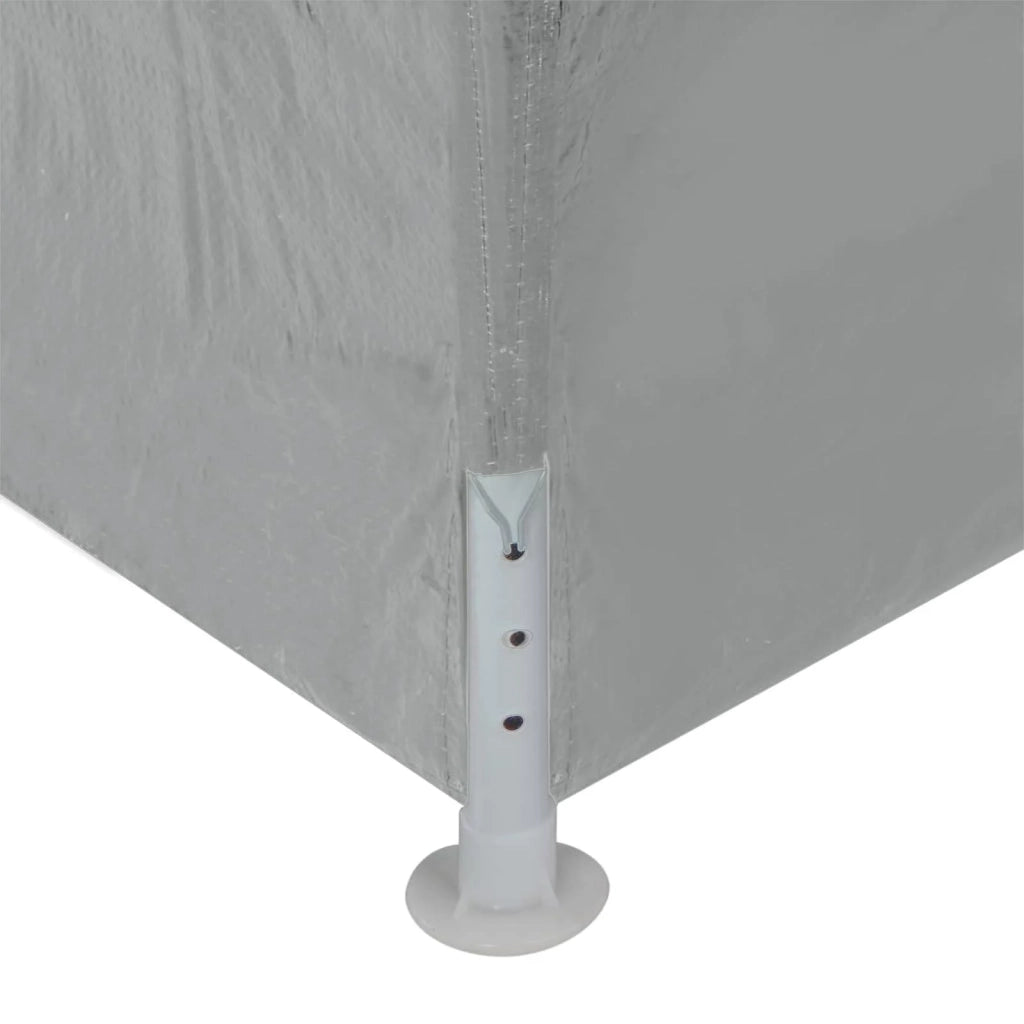 Tenda Party 900 x 300 x 255 cm Grigio Chiaro PE e Acciaio 42033001