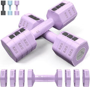 Set di Halter Regolabili da 2 a 45 kg - Pesi Liberi per Allenamento di Forza - 1 Peso da 09-45 kg al Pezzo