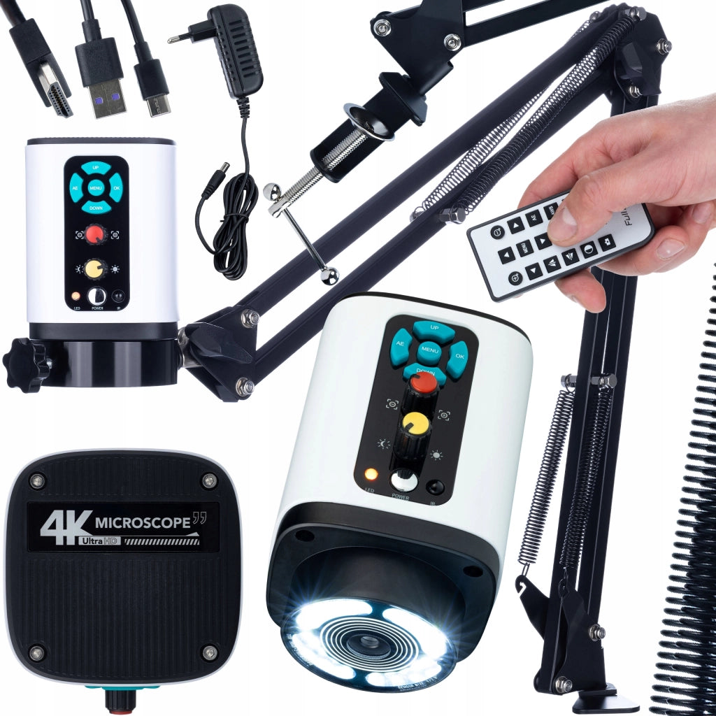 Mikroscopio Digitale Altair ProVision 4K – Sensore Sony 8.29MP | HDMI + USB | Braccio Regolabile con LED 24