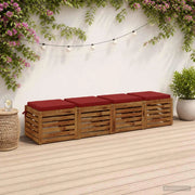 Cuscini per Sedia in 4 Pezzi SOEST 4 pz 100% Poliestere 944381