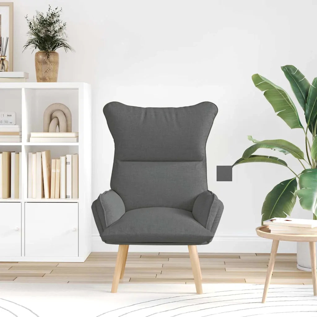 Poltrona-Divano Sedia-Poltroncina Grigio scuro 69 x 74 x 93 cm Tessuto e compensato 892941