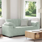 Divano Divanetto Grigio Chiaro 180x77x82 cm in Velluto 4105267