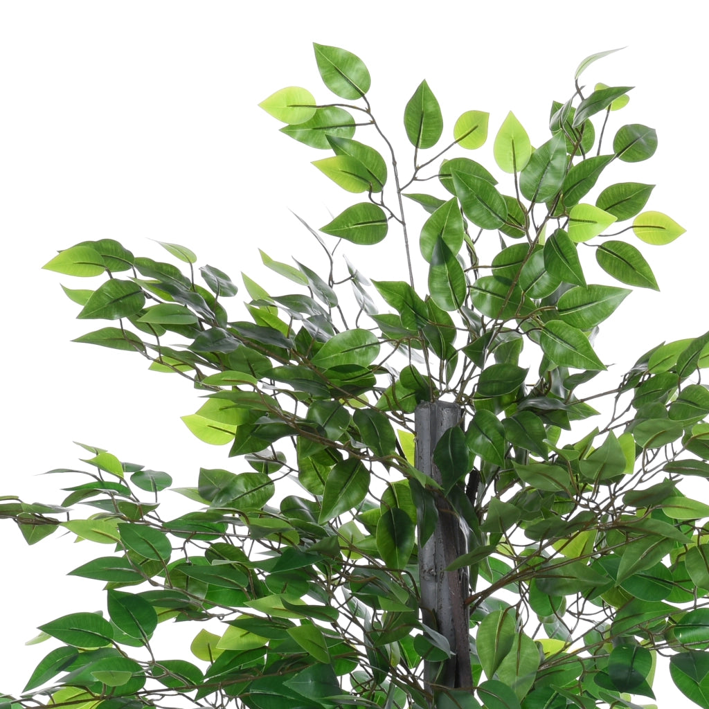 Ficus Artificiale Grande 145 cm ¨C zephmum ¨C Verde in Vaso Plastica