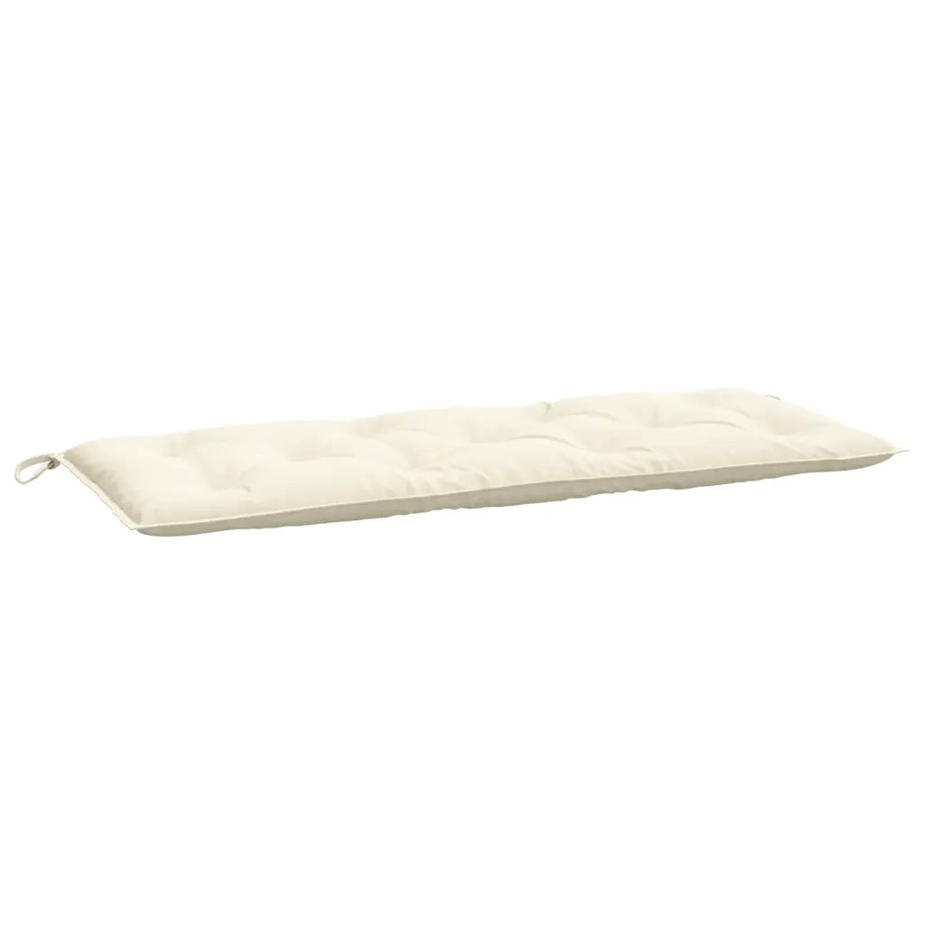 Cuscino per Panca | Cuscini per sedie da Giardino Crema 120x50x7 cm Tessuto Oxford