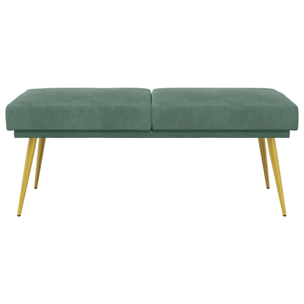 Panchina a doppio strato Verde Mare 120 x 45 x 46 cm Velluto 42038596