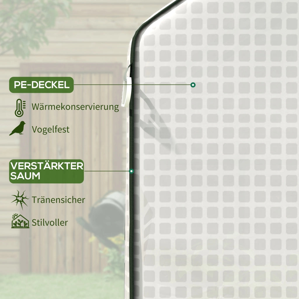 Serra da giardino con telo sostitutivo ¨C Minimal ¨C 140x143x190 cm, bianco