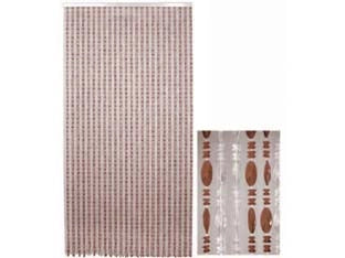TENDA ANTI MOSCHE CORALLO MARRONECRISTALLO  96 fili cm.120x230h.    VETTE
