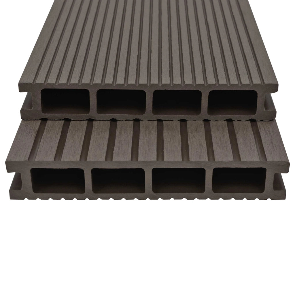 Pavimento da Deck 24 pcs Marrone Scuro WPC 3444805