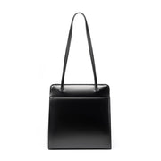 Borsa a secchiello in vera pelle, stile retr¨°, borsa da sposa nera