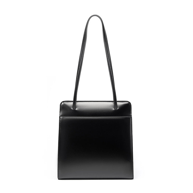 Borsa a secchiello in vera pelle, stile retr¨°, borsa da sposa nera