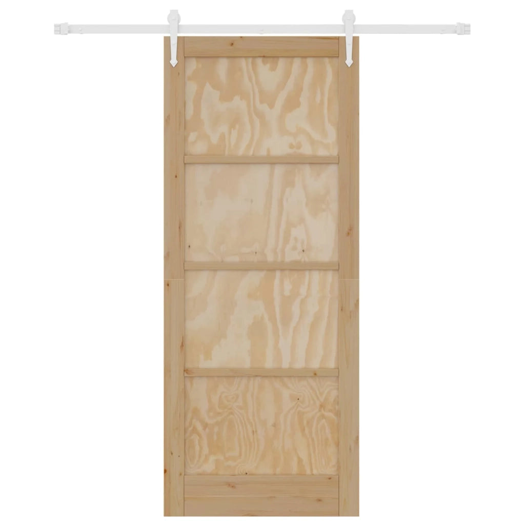 Porta scorrevole ORKDAL Naturale e Bianco 86 x 211 cm 3445574