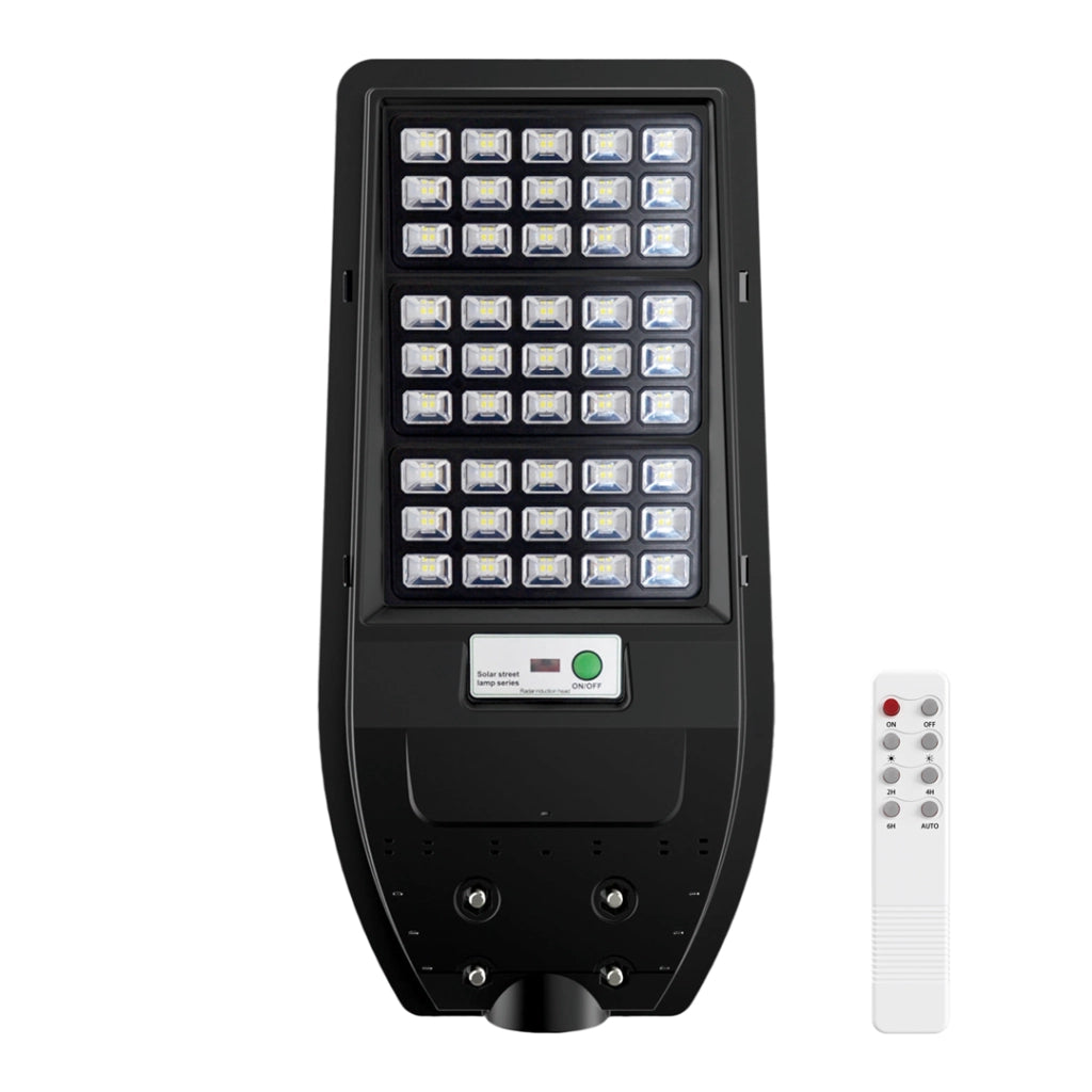 Lampione solare LED 100W 1200lm con sensore e telecomando