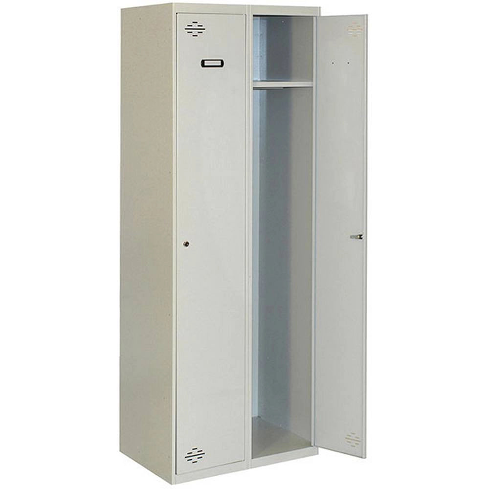 Armadietto in metallo Simon Rack con viti colore grigio prelaccato 1800x600x500 mm Made in Spain