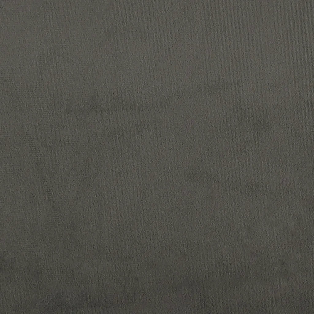 Giroletto senza Materasso Grigio Scuro 140x200 cm Velluto 347325