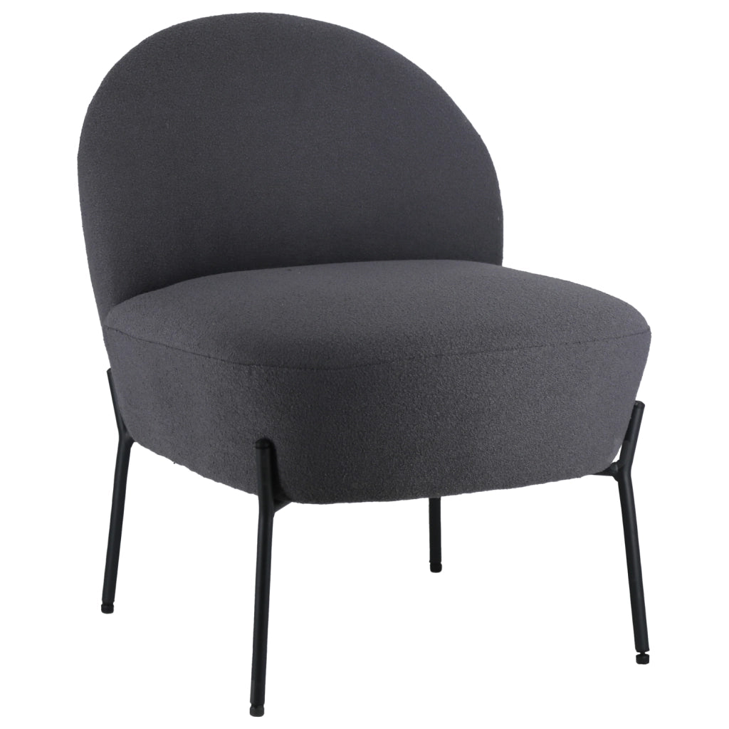 Poltrona in tessuto grigio HELMI