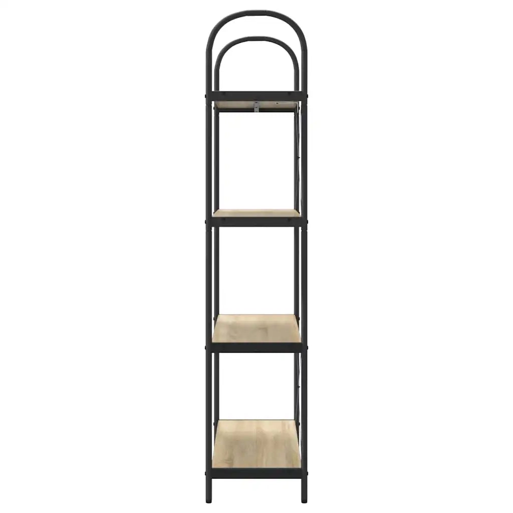 Libreria-Scaffale per Libri-Mobile di Stoccaggio Rovere Sonoma 80 x 30 x 146 cm Legno multistrato 569363