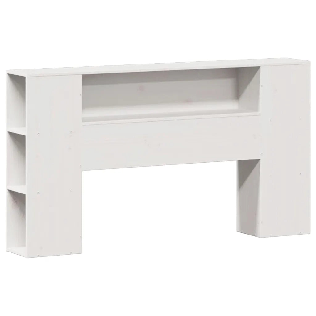 Letto Libreria senza Materasso Bianco 150x200 cm Legno di Pino 3322946