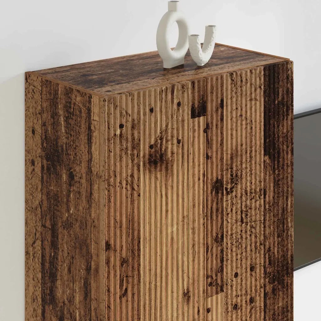 Mobile TV da Parete | Armadietto TV | Mobile Porta TV Legno vecchio 59,5 x 31 x 80 cm