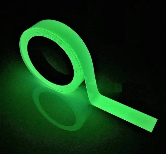 Nastro di avvertimento fluorescente - acqua resistente - rimovibile - duraturo - 1 cm x 10 m - adatto per segnalazioni di sicurezza - nastro adesivo fluorescente