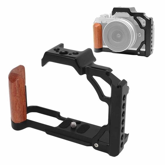 Carrozzino per Fotocamera - Fotografera in Orizzontale e Verticale - Maniglia in Legno - Carrozzino Leggero in Alluminio - Utilizzo Professionale